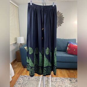 Shore line bohemian maxi skirt
